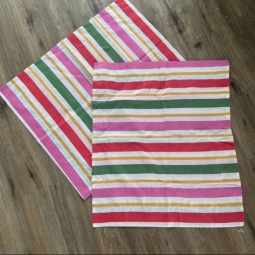 Cannon candy striped euro sham set